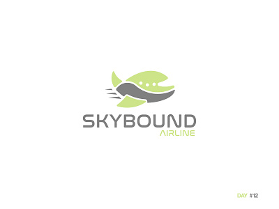 Daily Logo Challenge: Day 12 - Airline airline dailylogo dailylogochallenge day12 fun skybound