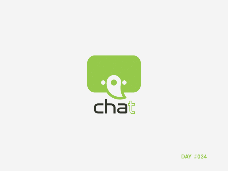 Daily Logo Challenge: Day 34 chat dailylogo dailylogochallenge day34 justforfun media social website