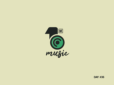 Daily Logo Challenge: Day 36/50 dailylogo dailylogochallenge day36 first justforfun label music record