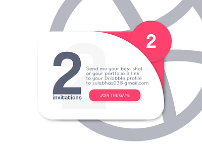 2 Dribbble Invitations 2 dribbble invitations invites