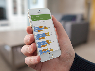 Lyse Energi — Energy Monitoring app — app electric energy graph