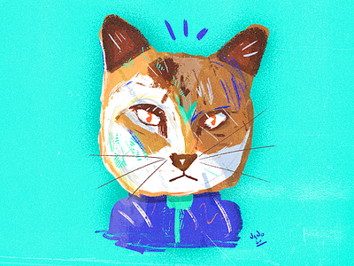 Cat series: I- Zurrof. cat digital digital painting draw drawing fox illustration inktober2020
