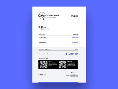 Invoice - with Crypto