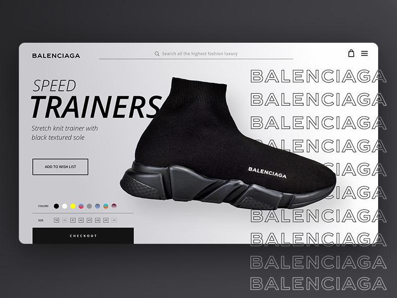 Black Speed laceup trainers  Balenciaga  MATCHESFASHION UK