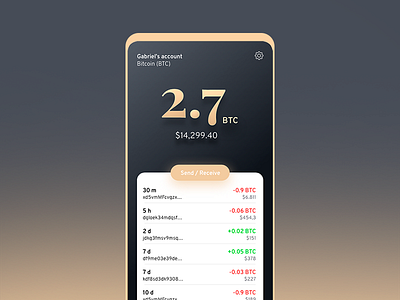 Bitcoin Wallet bitcoin crypto cryptocurrency economy financial payment ui ux