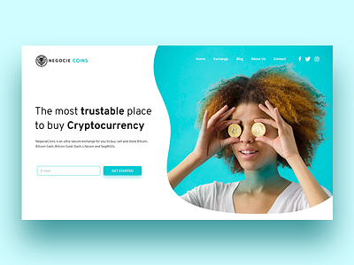 NegocieCoins - Landing Page