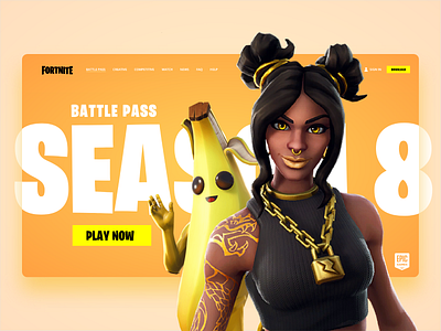 Fortnite - Battle Pass Landing Page