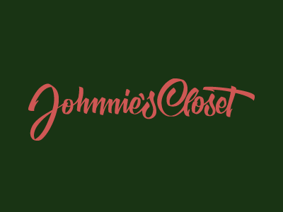Johnnie's Closet Lettering