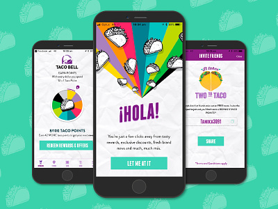 Taco Bell App android app app design digital food iphone mexican taco taco bell ui ux