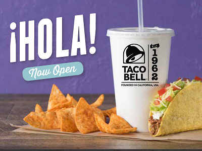 Taco Bell Ad advertisement advertising brochure design flyer food mexican restaurant taco bell