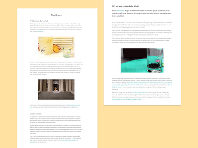 Blog Post — Storytelling blog post content design content strategy copy design reflection marketing design storytelling typography ux