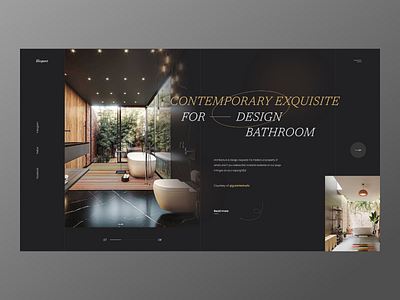 Minimalist website - Contemporary Exquisite Bathroom Designs architecture bathroom concept design galleries landingpage minimalist ui ui design ux web website