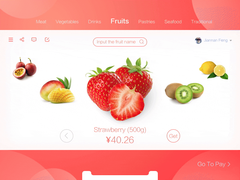 Fruit Selector animation dynamic fruit selector ue ui visual