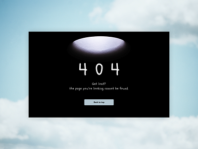 Daily UI #008 404 Page