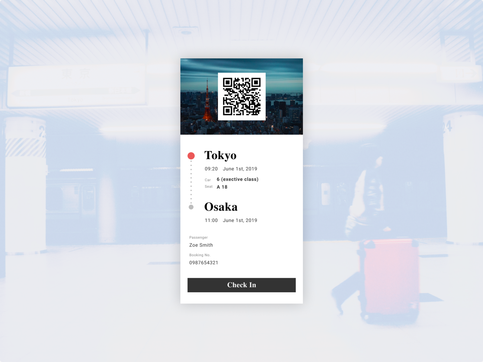 Daily Ui 024 Boarding Pass By M On Dribbble