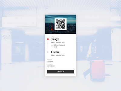 Daily UI 024 Boarding Pass boarding pass challenge dailyui design figma figmadesign mobile railway ticket train ui