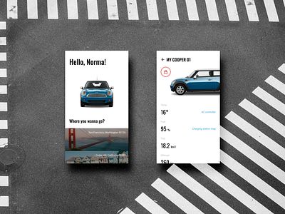 Daily UI  034 Car Interface