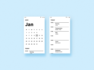 Daily UI  038 Calendar