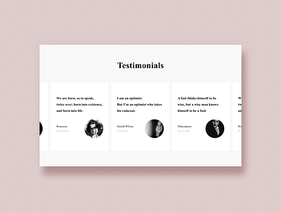 Daily UI  039  Testimonials