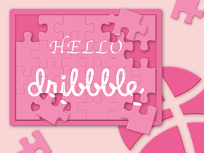 Hello Dribbble! puzzle