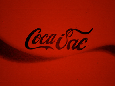 Cocaine lettering type art typography