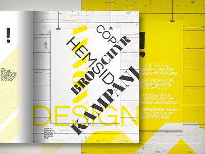 Broschyr design art direction print design