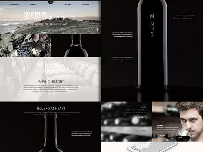 North 55 art direction web design