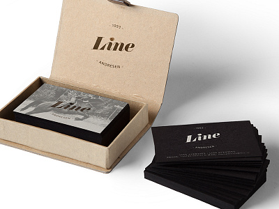 Line Brand Bizz Cards branding business card logo design