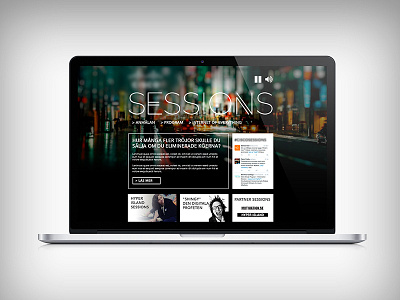 Sessions art direction web design