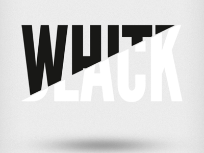 White/black typo type art typography