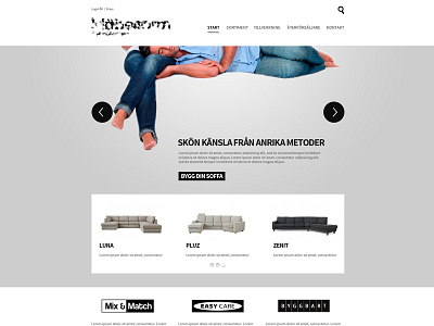 mf mock-up ad agency furniture web design