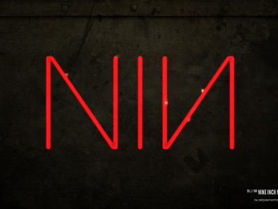 Nine Inch Nails type art typography