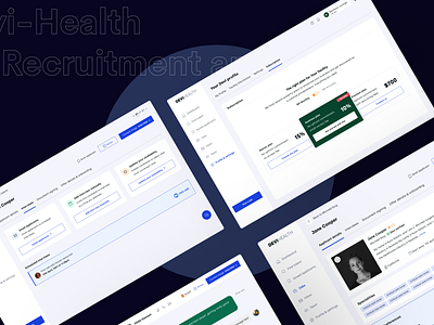 Devi-Health - Health recruitment app dailyui design e health health health app human resource landing page recruitment app ui web app