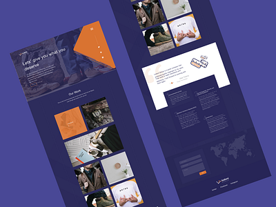 Company Landing Page landing page sew tailor