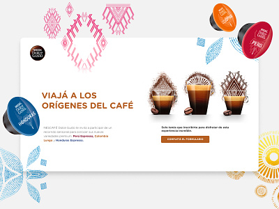 Dolce Gusto Origins Landing Page front end development landing page ui user experience user interface ux web web design