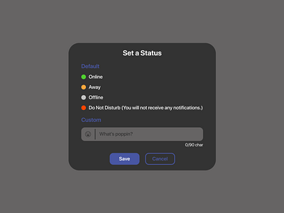 Daily UI #81 Status Update daily ui status status update ui ui design uiux user interface ux design