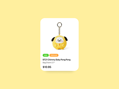 Daily UI #84 Badge badge bt21 chimmy daily ui ui ui design uiux user interface ux design