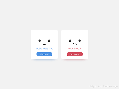 Daily UI #011 Flash Message daily ui flash message smiley ui design uiux user interface ux design