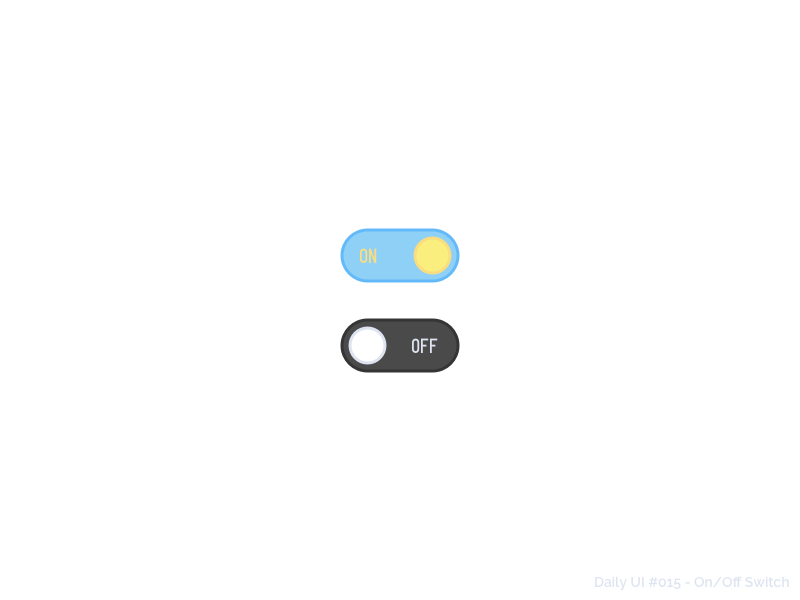 Daily UI #015 On/Off Switch by Olivia Wong on Dribbble