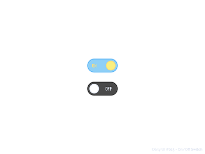 Daily UI #015 On/Off Switch