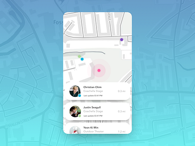 Daily UI #020 Location Tracker