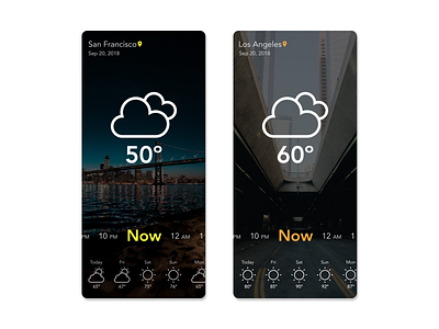 Daily UI #037 Weather App daily ui ui design uiux user interface ux design weather