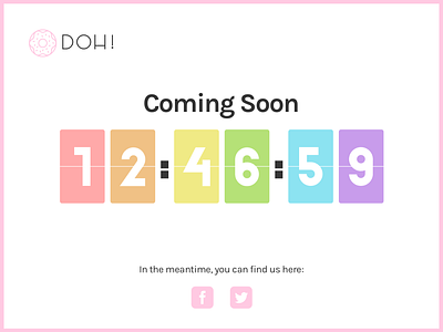 Daily UI #48 Coming Soon coming soon countdown daily ui ui design uiux user interface ux design