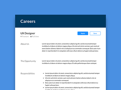 Daily UI #50 Job Listing