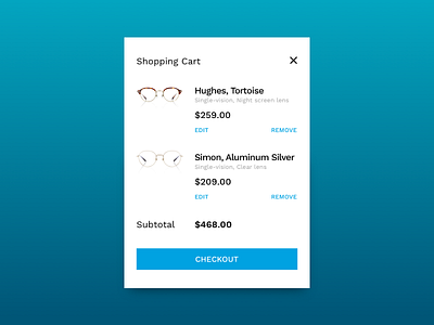 Daily UI #58 Shopping cart