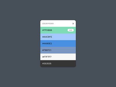 Daily UI #60 Color Picker color color picker daily ui ui ui design uiux user interface ux design