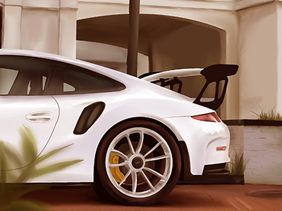 Porsche 911 GT3 RS automotive digitalart