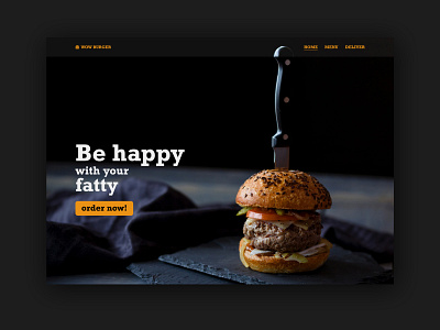 Wow Burger - Landing page burger concept figma food landingpage restaurant ui uiux user interface web webdesign website