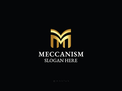 Meccanism Logo For Sale alphabet arabic book education elegant gold letter letter m logo logo education luxury mecca memorable minimal modern simple university