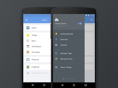 A Concept of Things for Android android concept material things